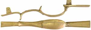 Triggerguard, Dauphin County, sand cast brass